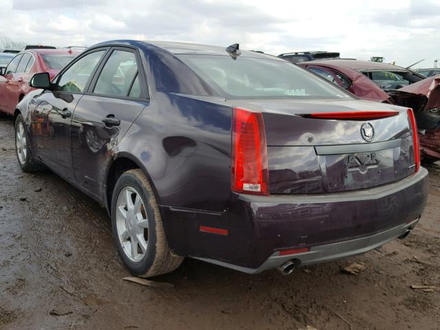 1G6DF577790111399 - 2009 CADILLAC CTS PURPLE photo 3