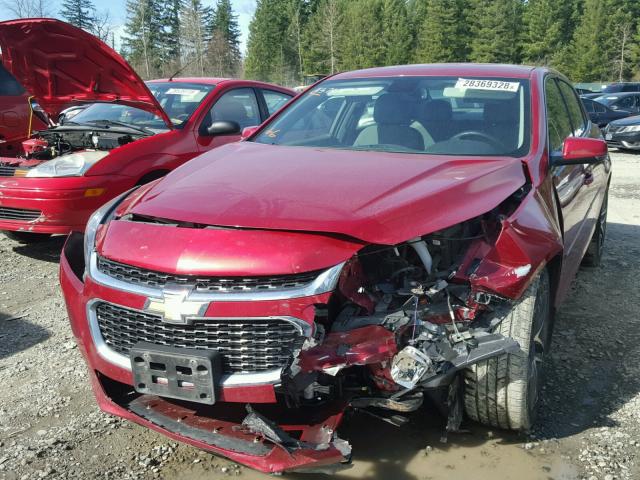 1G11E5SL9EF284137 - 2014 CHEVROLET MALIBU 2LT RED photo 2