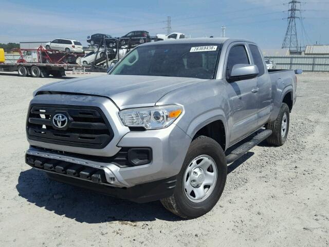 5TFRX5GN9HX080743 - 2017 TOYOTA TACOMA ACC SILVER photo 2