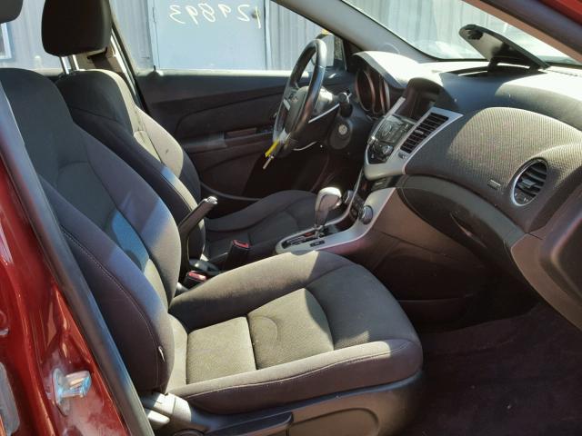 1G1PJ5SC2C7316598 - 2012 CHEVROLET CRUZE ECO BURGUNDY photo 5