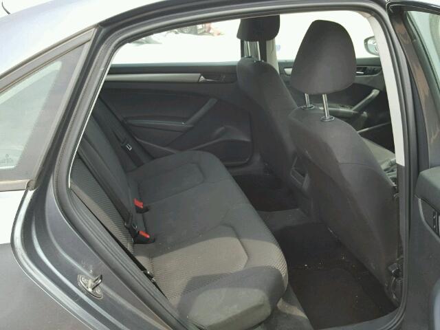 1VWAP7A37CC020781 - 2012 VOLKSWAGEN PASSAT S ნაცრისფერი ფოტო 6