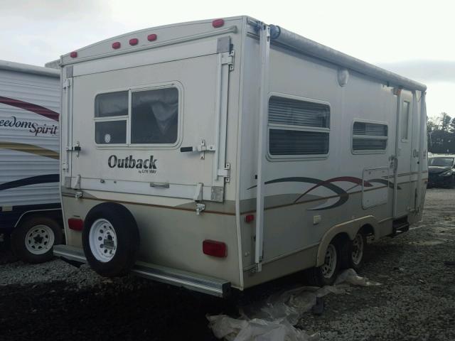 4YDT2102935904674 - 2003 OUTB TRAILER WHITE photo 4