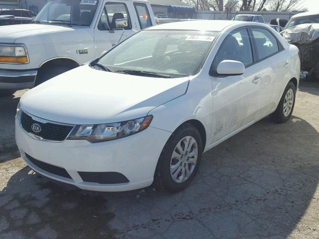 KNAFT4A23D5650617 - 2013 KIA FORTE LX WHITE photo 2