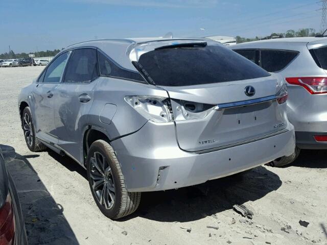 2T2ZZMCA0HC077778 - 2017 LEXUS RX 350 SILVER photo 3