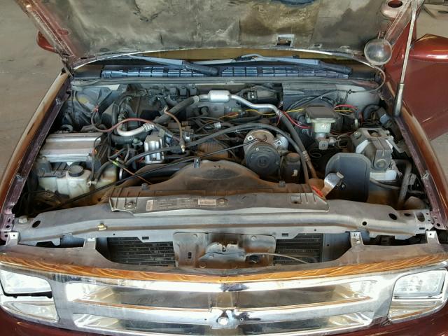 1GCCS1941T8105249 - 1996 CHEVROLET S TRUCK S1 BURGUNDY photo 7