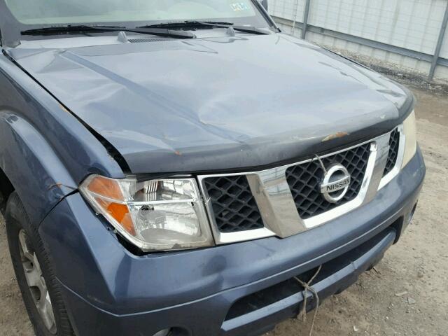 5N1AR18W06C637420 - 2006 NISSAN PATHFINDER BLUE photo 9