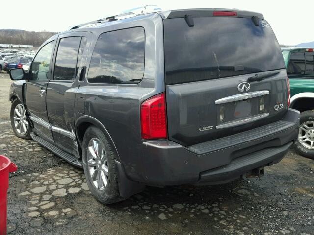 5N3AA08C49N901746 - 2009 INFINITI QX56 CHARCOAL photo 3