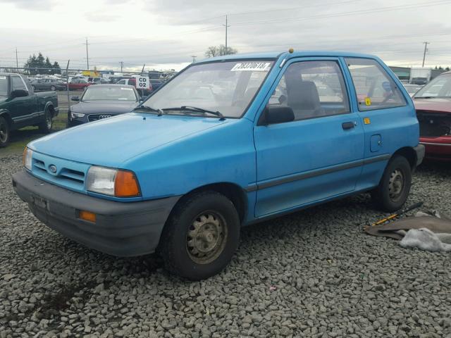 KNJPT05HXL6145758 - 1990 FORD FESTIVA L BLUE photo 2