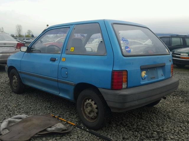 KNJPT05HXL6145758 - 1990 FORD FESTIVA L BLUE photo 3