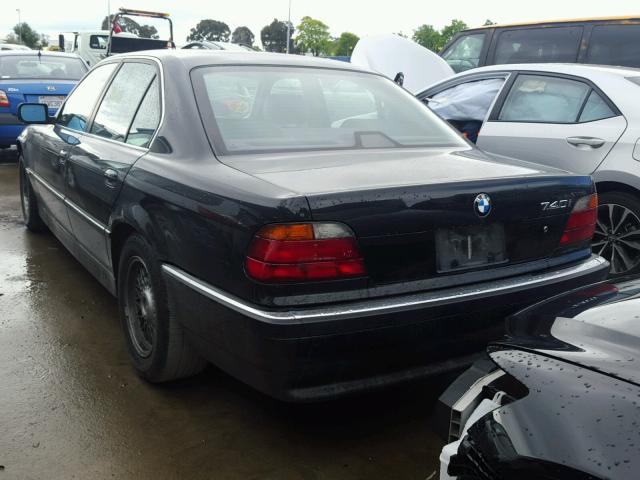 WBAGF8322WDL51533 - 1998 BMW 740 I AUTO BLACK photo 3