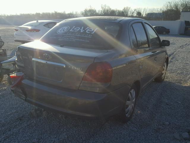 JTDBT123635052107 - 2003 TOYOTA ECHO GRAY photo 4