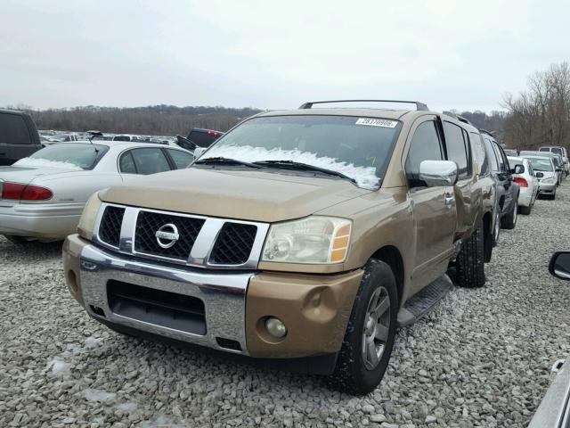 5N1AA08A64N724567 - 2004 NISSAN ARMADA SE GOLD photo 2