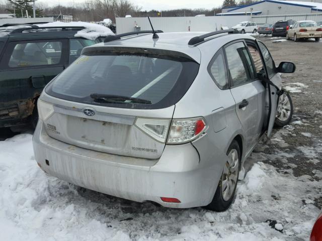 JF1GH61618H809278 - 2008 SUBARU IMPREZA 2. GRAY photo 4