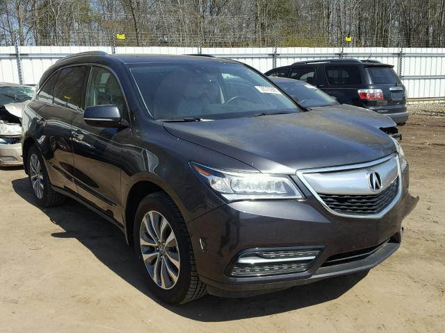 5FRYD4H48FB007616 - 2015 ACURA MDX TECHNO GRAY photo 1
