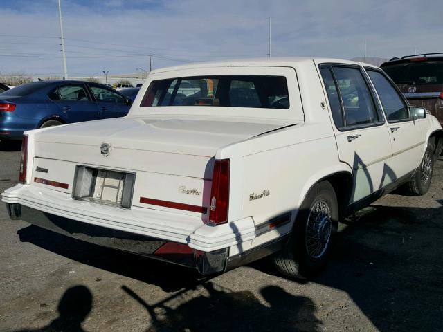 1G6CD5150J4233429 - 1988 CADILLAC DEVILLE WHITE photo 4