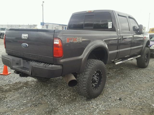 1FTSW21R98EB95675 - 2008 FORD F250 SUPER CHARCOAL photo 4