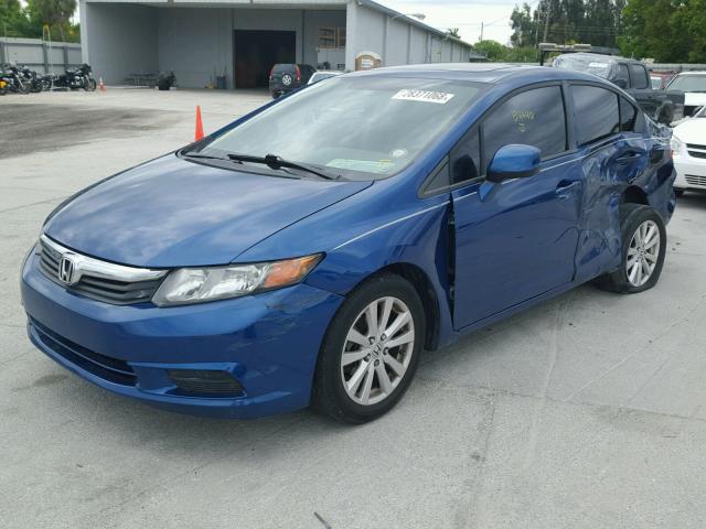 19XFB2F84CE035147 - 2012 HONDA CIVIC EX Mavi foto 2