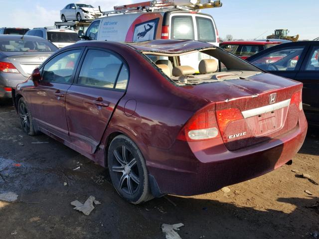 19XFA1F86AE078026 - 2010 HONDA CIVIC EX წითელი ფოტო 3