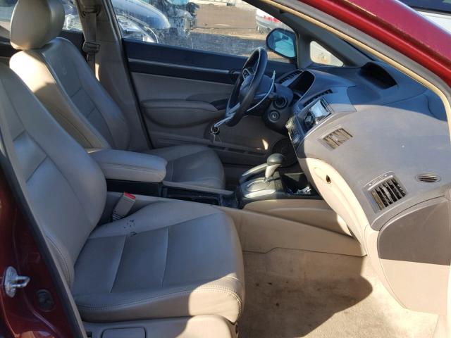 19XFA1F86AE078026 - 2010 HONDA CIVIC EX წითელი ფოტო 5