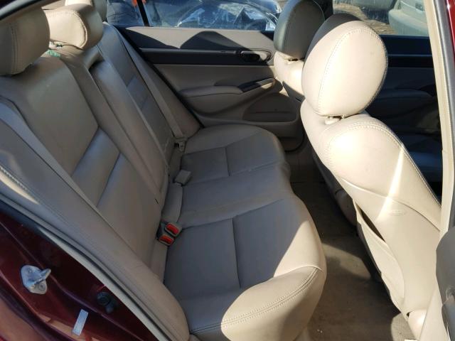 19XFA1F86AE078026 - 2010 HONDA CIVIC EX წითელი ფოტო 6