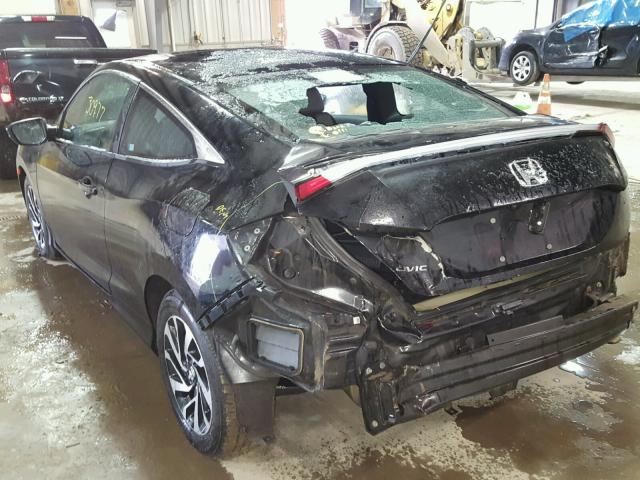 2HGFC4B05GH314563 - 2016 HONDA CIVIC LX BLACK photo 3