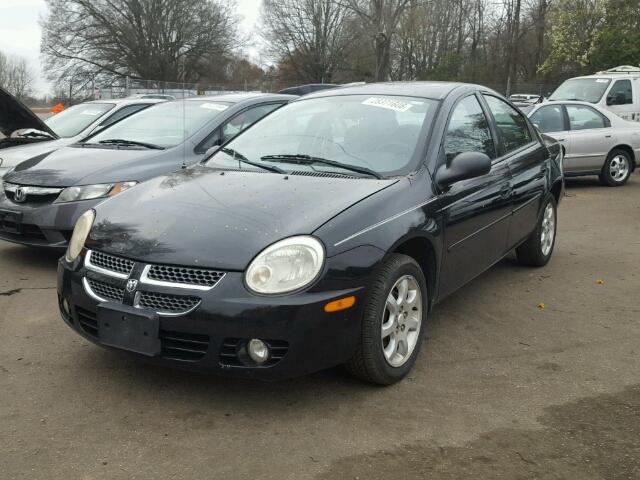 1B3ES56C95D127491 - 2005 DODGE NEON SXT BLACK photo 2