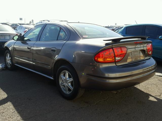 1G3NL52E52C283953 - 2002 OLDSMOBILE ALERO GL GRAY photo 3