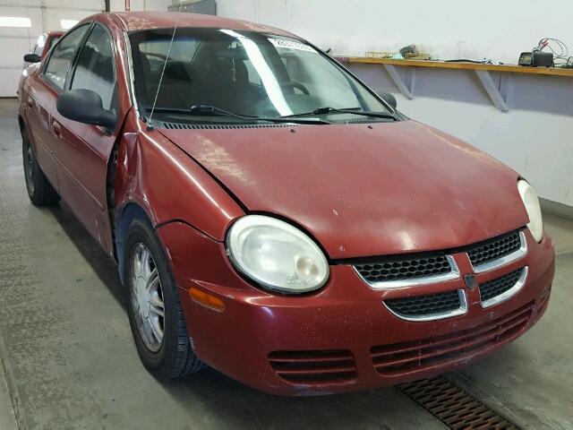 1B3ES56C03D122239 - 2003 DODGE NEON SXT RED photo 1