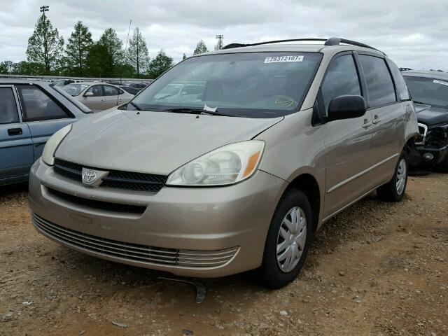 5TDZA23CX5S315110 - 2005 TOYOTA SIENNA CE GOLD photo 2