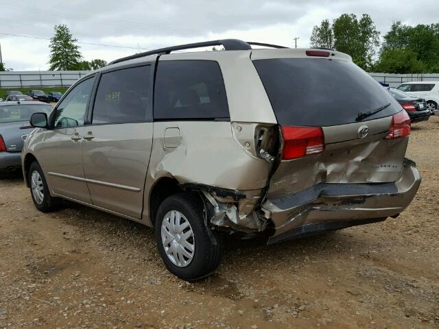 5TDZA23CX5S315110 - 2005 TOYOTA SIENNA CE GOLD photo 3