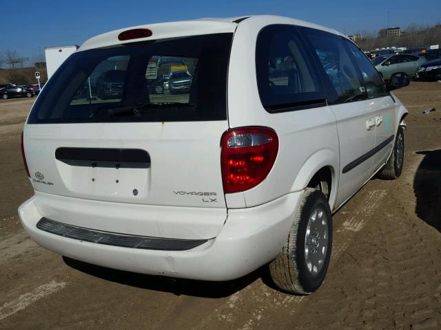 1C4GJ25313B320575 - 2003 CHRYSLER VOYAGER WHITE photo 4