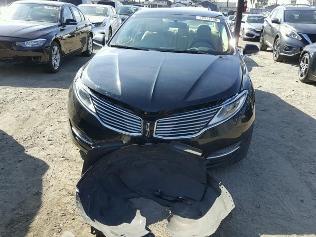 3LN6L2LU1ER817539 - 2014 LINCOLN MKZ HYBRID BLACK photo 9