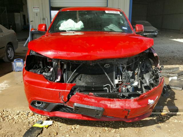 1C4RDHAG3EC344918 - 2014 DODGE DURANGO SX RED photo 9