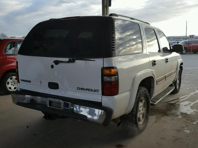 1GNEC13V24R295329 - 2004 CHEVROLET TAHOE C150 WHITE photo 4