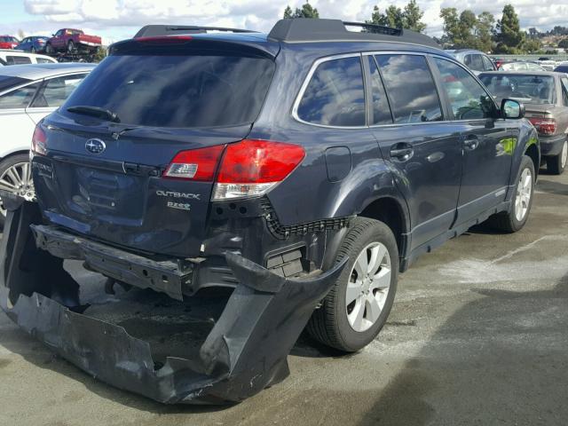 4S4BRBCC1B3340593 - 2011 SUBARU OUTBACK 2. GRAY photo 4