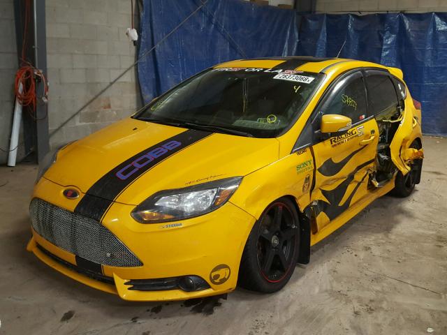 1FADP3L91DL141730 - 2013 FORD FOCUS ST YELLOW photo 2