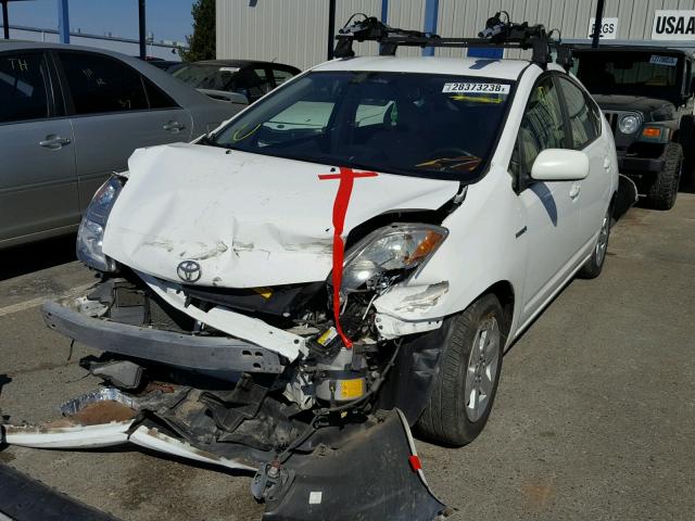 JTDKB20U273249622 - 2007 TOYOTA PRIUS WHITE photo 2