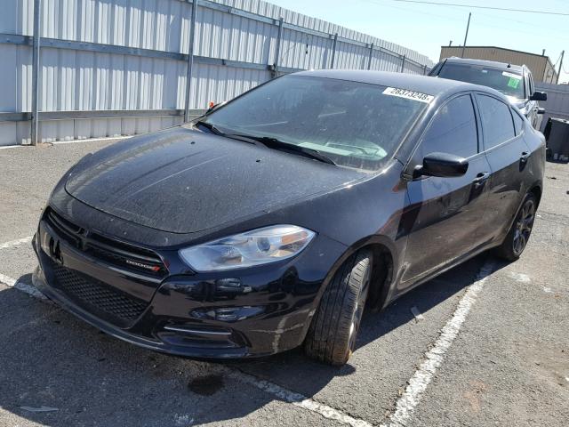 1C3CDFAA7ED695688 - 2014 DODGE DART SE BLACK photo 2