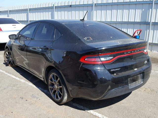 1C3CDFAA7ED695688 - 2014 DODGE DART SE BLACK photo 3