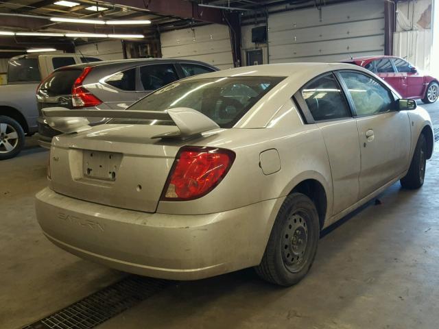 1G8AN14F84Z230701 - 2004 SATURN ION LEVEL SILVER photo 4