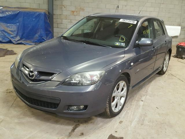 JM1BK344981842973 - 2008 MAZDA 3 HATCHBAC GRAY photo 2