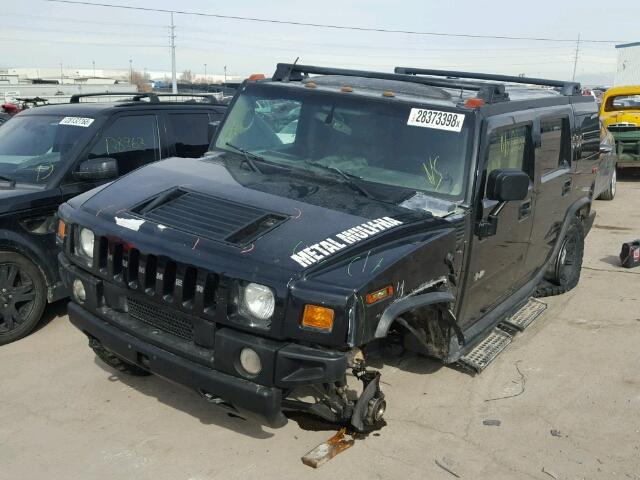 5GRGN23U03H121609 - 2003 HUMMER H2 BLACK photo 2