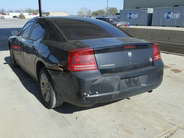 2B3KA43R47H761760 - 2007 DODGE CHARGER SE BLACK photo 3