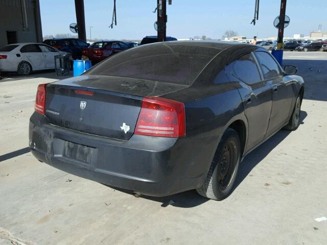 2B3KA43R47H761760 - 2007 DODGE CHARGER SE BLACK photo 4