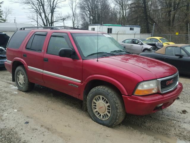 1GKDT13W912163304 - 2001 GMC JIMMY RED photo 1