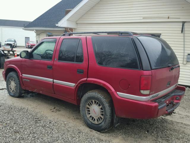 1GKDT13W912163304 - 2001 GMC JIMMY RED photo 3