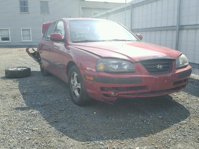 KMHDN46D34U814447 - 2004 HYUNDAI ELANTRA GL RED photo 1