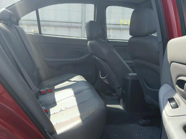 KMHDN46D34U814447 - 2004 HYUNDAI ELANTRA GL RED photo 6