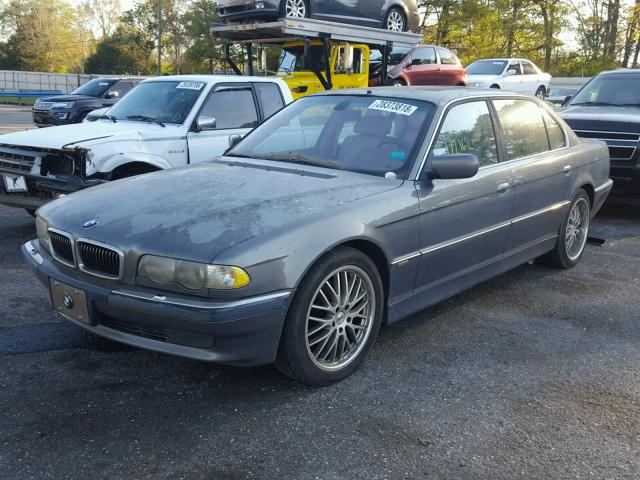 WBAGH83411DP23013 - 2001 BMW 740 IL GRAY photo 2