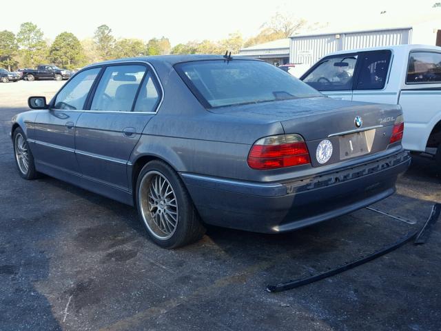 WBAGH83411DP23013 - 2001 BMW 740 IL GRAY photo 3